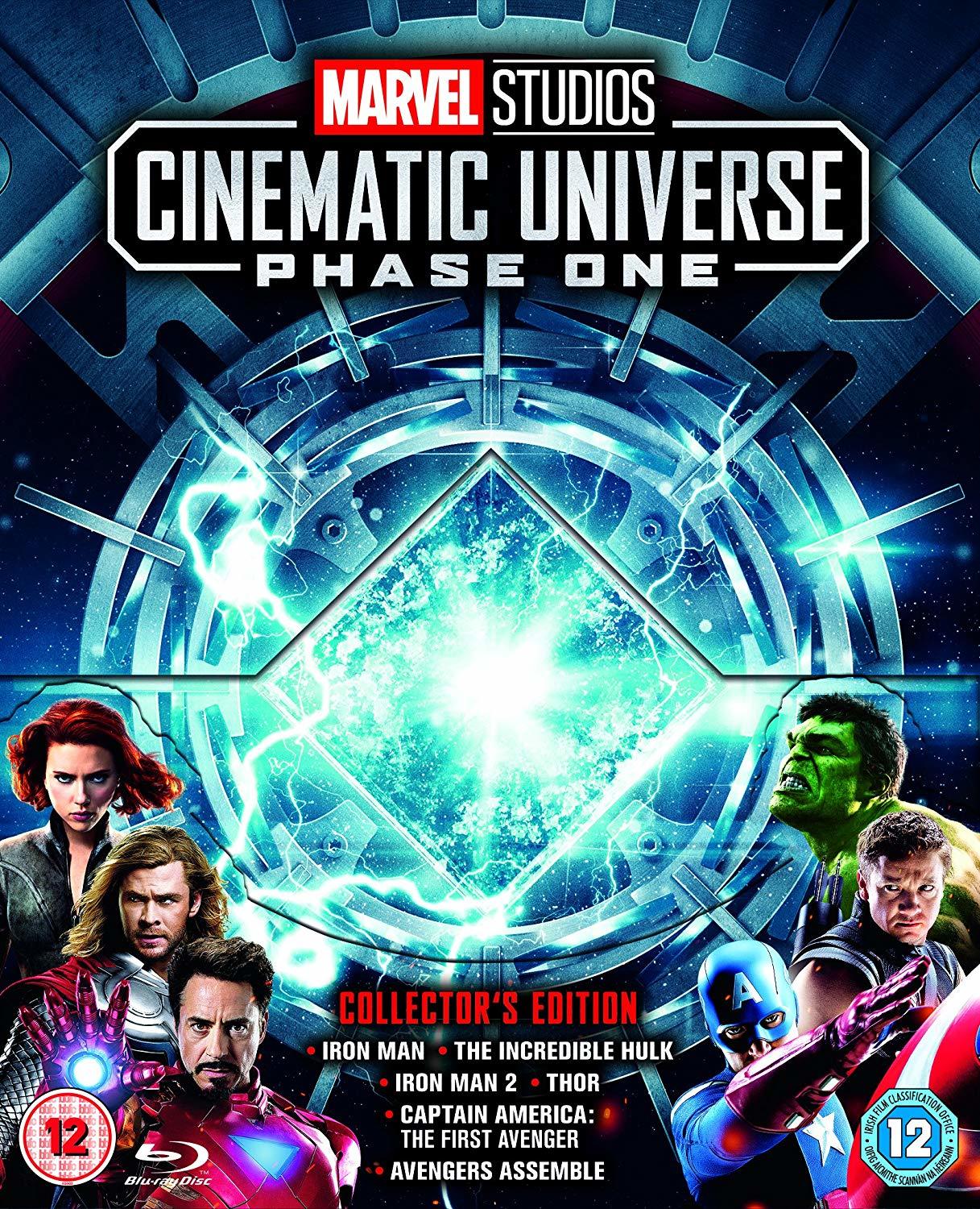 Marvel Studios Cinematic Universe Blu-Ray Phase  1 Region B