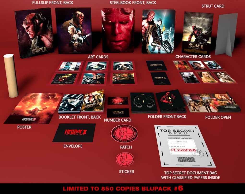 Hellboy II: The Golden Army 4K Blu-ray Steelbook EverythingBlu édition Limitée 850  Zone Free  VF