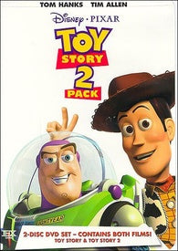 Toy Story + Toy Story 2 DVD 2 Pack Collection Disney  Tom Hanks  2001 Zone 1