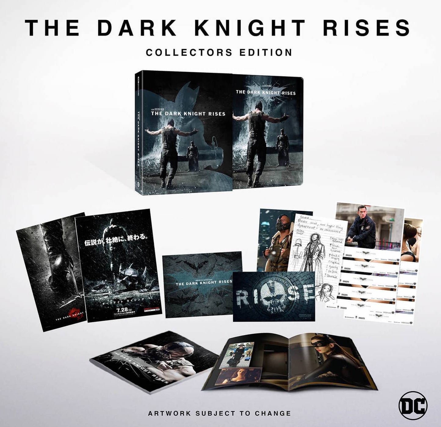 The Dark Knight Rises 4K Blu-ray Steelbook édition Collector UK Zone Libre VF