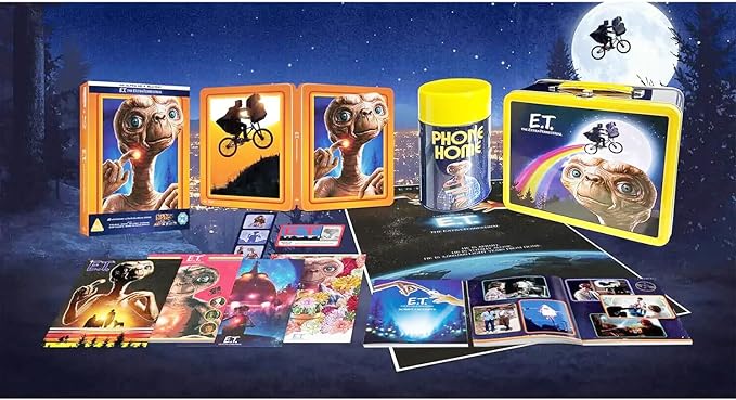 E.T. L'extra-terrestre  4K Ultra HD Blu-ray Steelbook+Livre+ Lunchbox +Poster