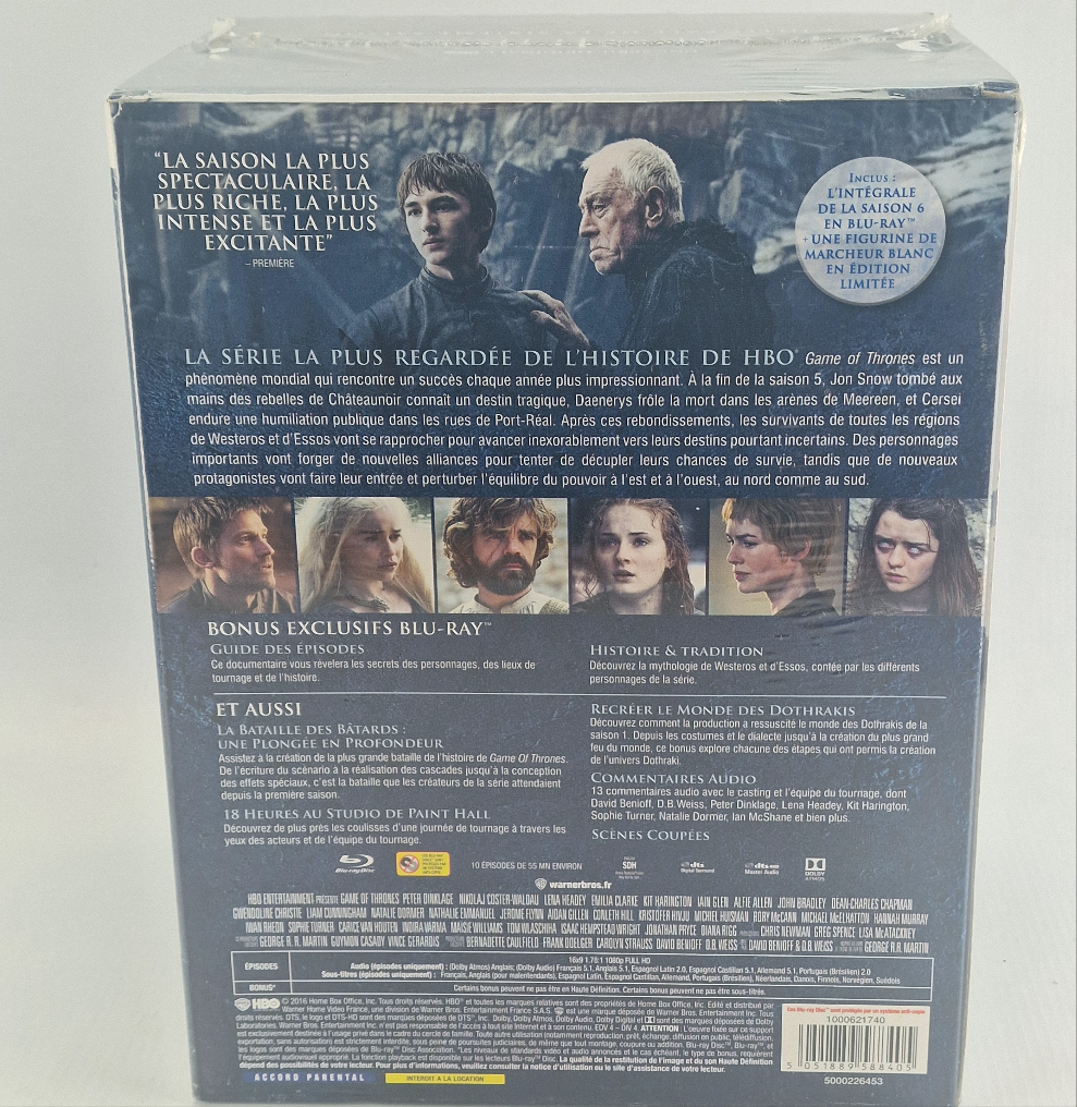 Game of Thrones : Season 6 Blu-ray Collector Limitée Figurine "White Walker" B