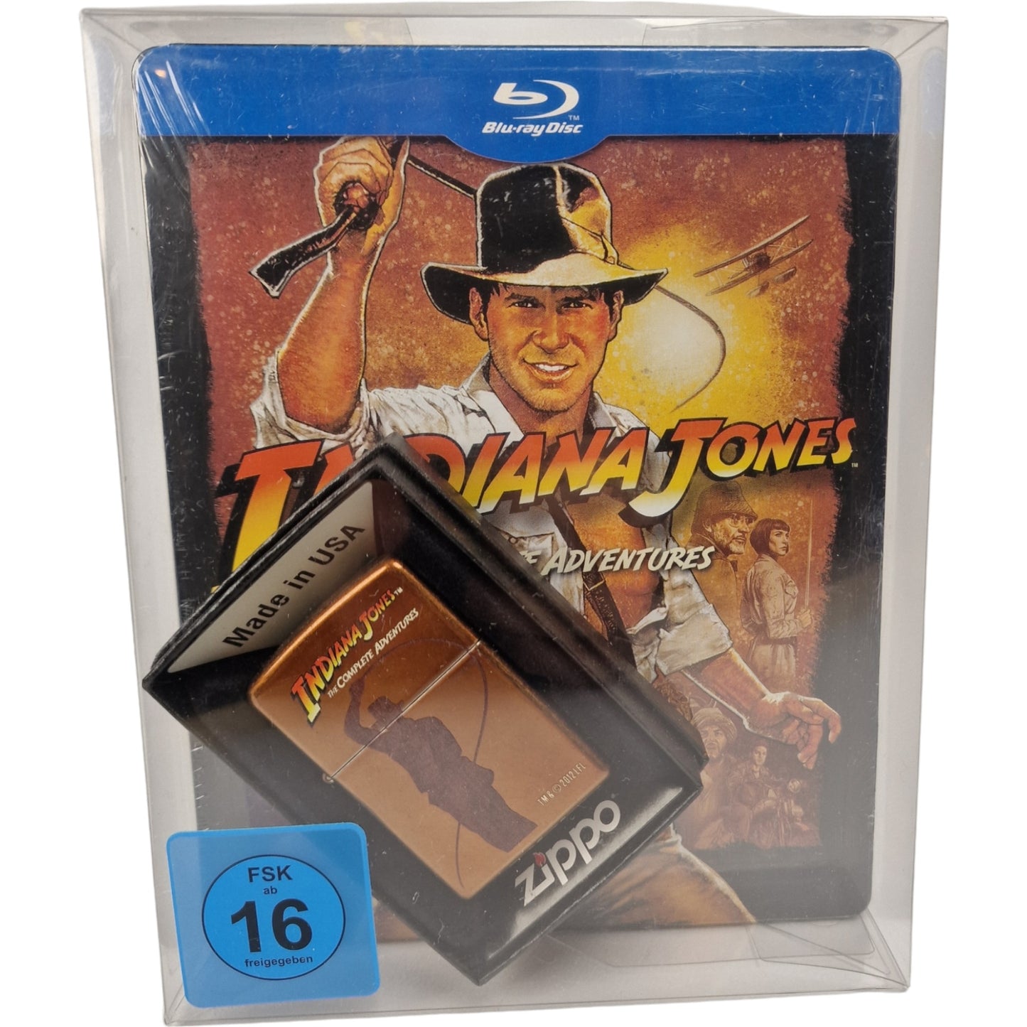 Indiana Jones L'Aventure Complète 4  Blu-ray Steelbook & Zippo  Limitée 2012 B