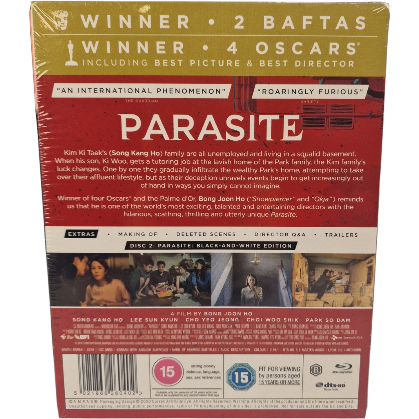 Parasite Blu-ray  SteelBook / 기생충 / Gisaengchung  édition Limitée 2020 Zone B