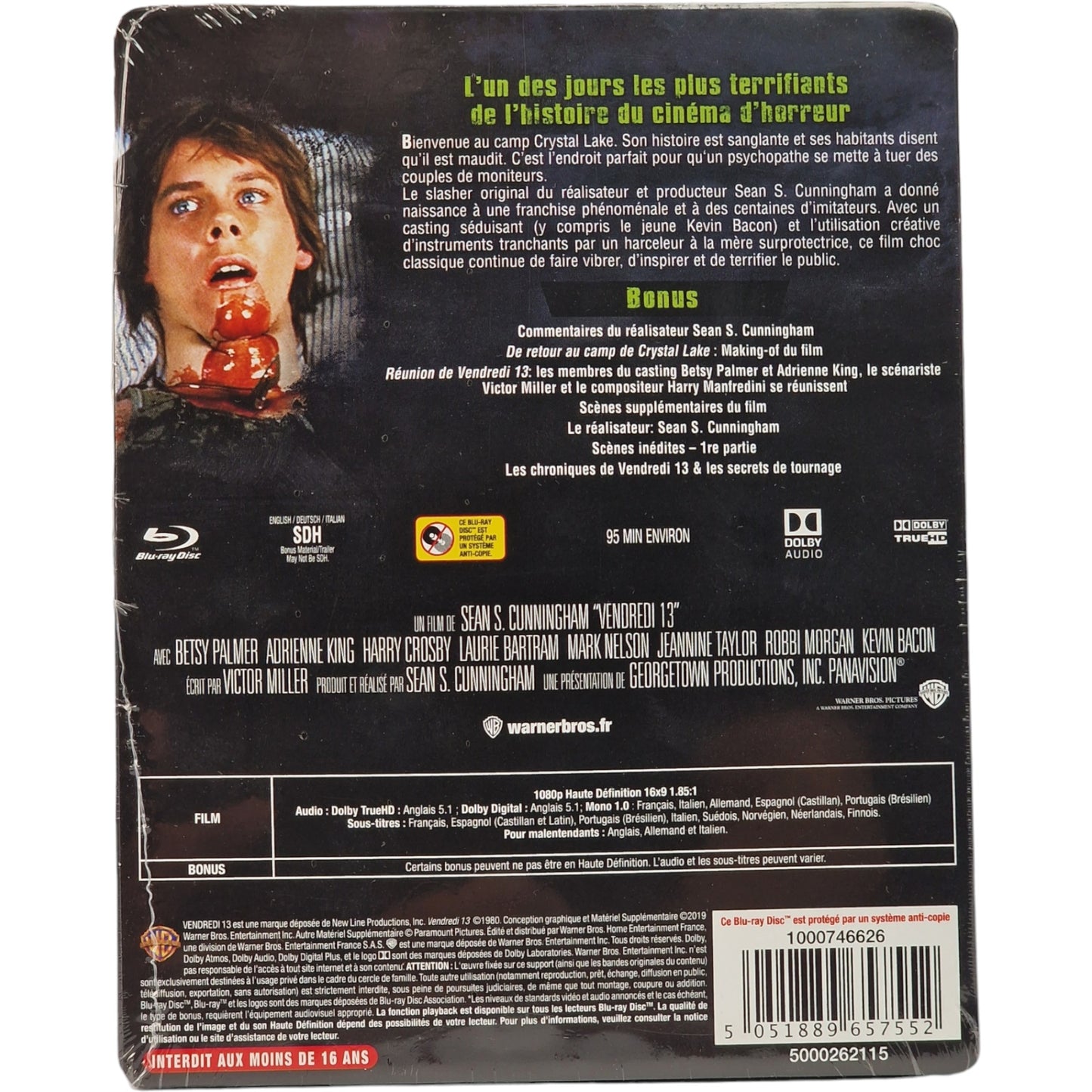 Vendredi 13 - Friday 13th 1980 Blu-ray SteelBook Sean S. Cunningham 2019 Zone B