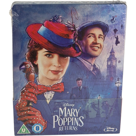 Le Retour de Mary Poppins Emily Blunt Blu-ray Steelbook Zavvi éxclusif Region B