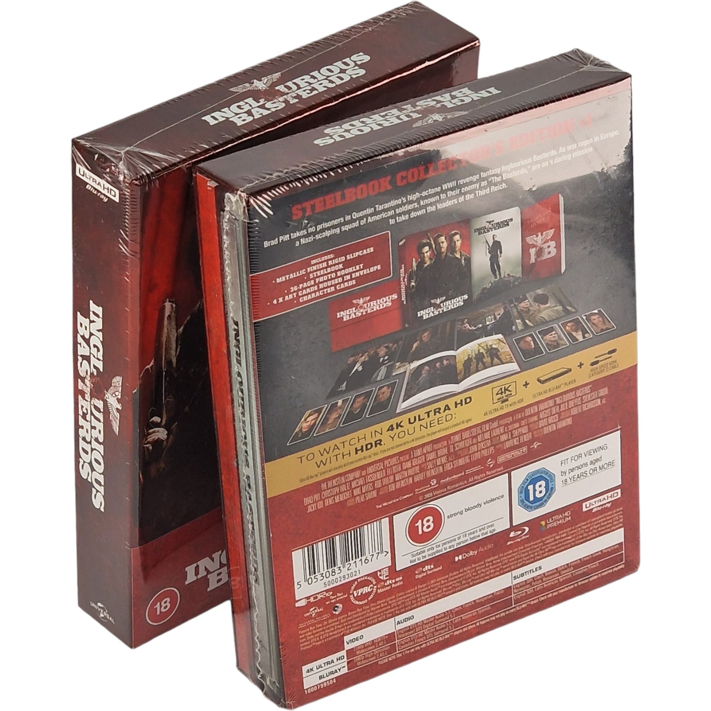 Inglourious Basterds 4K Ultra HD+Blu-ray SteelBook Collector Zavvi Zone B [-18]