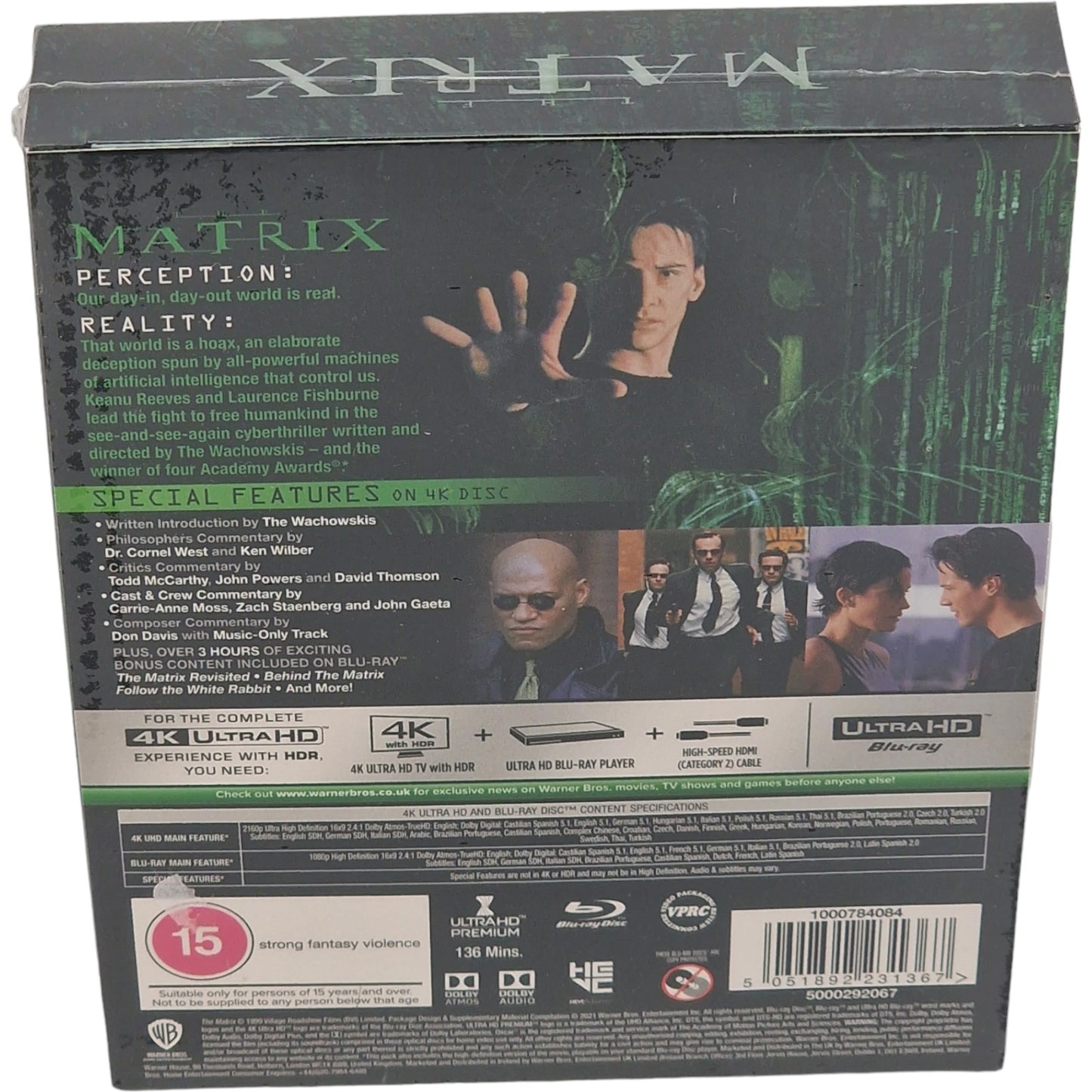 Matrix 1999   4K Ultra HD Blu-ray + Blu-ray SteelBook Titans of Cult Zone Libre