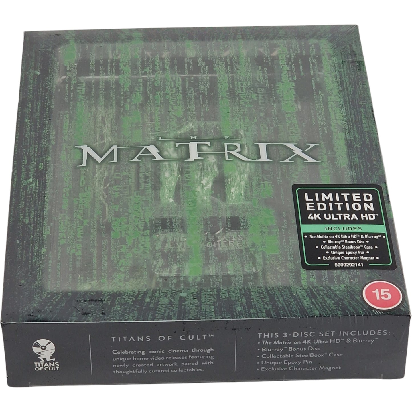 Matrix 1999   4K Ultra HD Blu-ray + Blu-ray SteelBook Titans of Cult Zone Libre