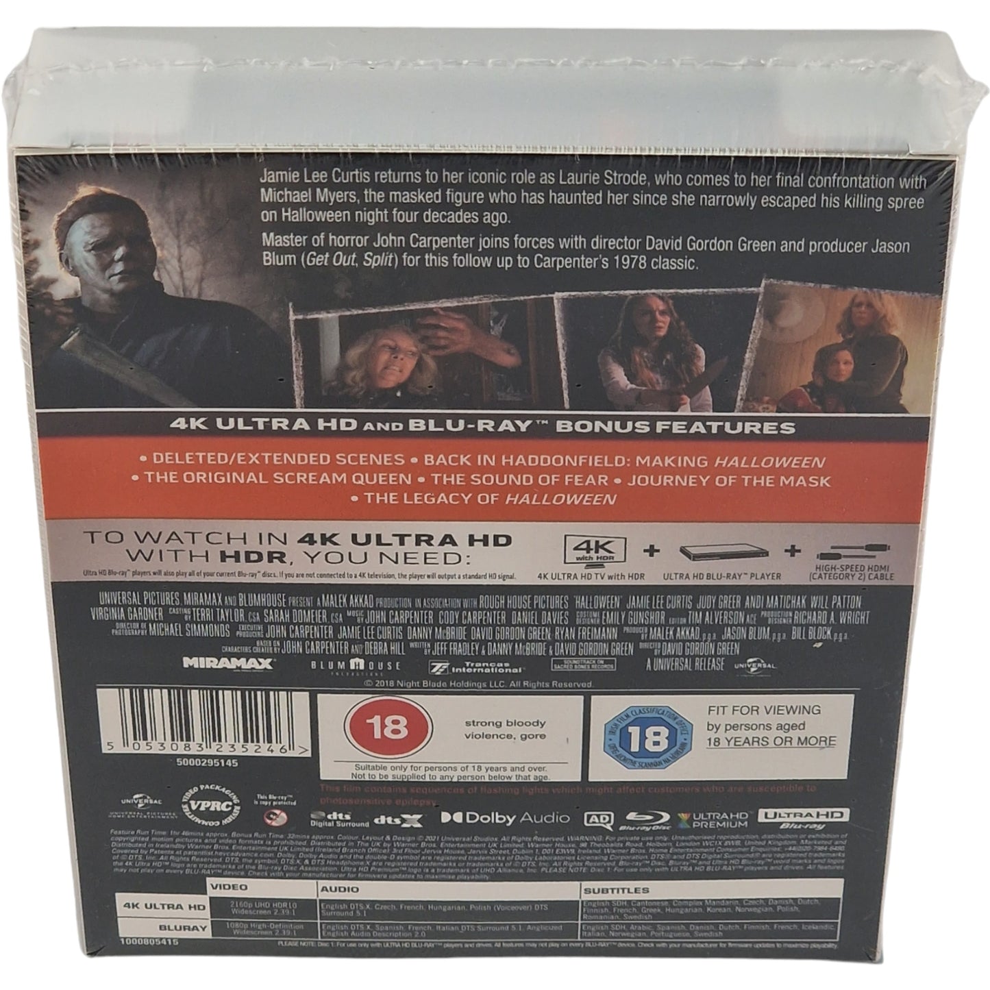 Halloween 4K Ultra HD Blu-ray + Blu-ray SteelBook Titans of Cult Zone B [-18]