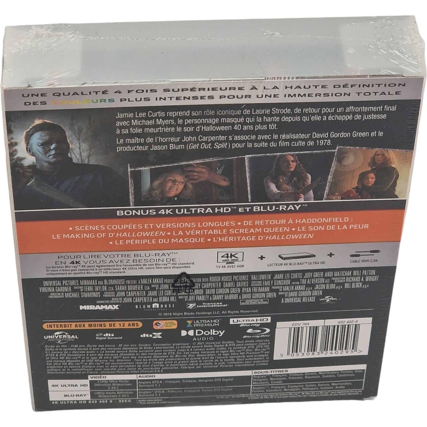 Halloween 4K Ultra HD Blu-ray + Blu-ray SteelBook Titans of Cult Region B [-18]