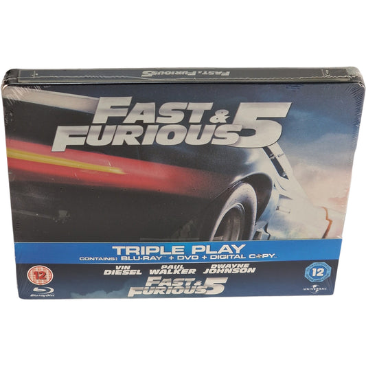 Fast & Furious 5 Blu-ray + DVD SteelBook Zavvi Limitée Triple Play 2011  Libre