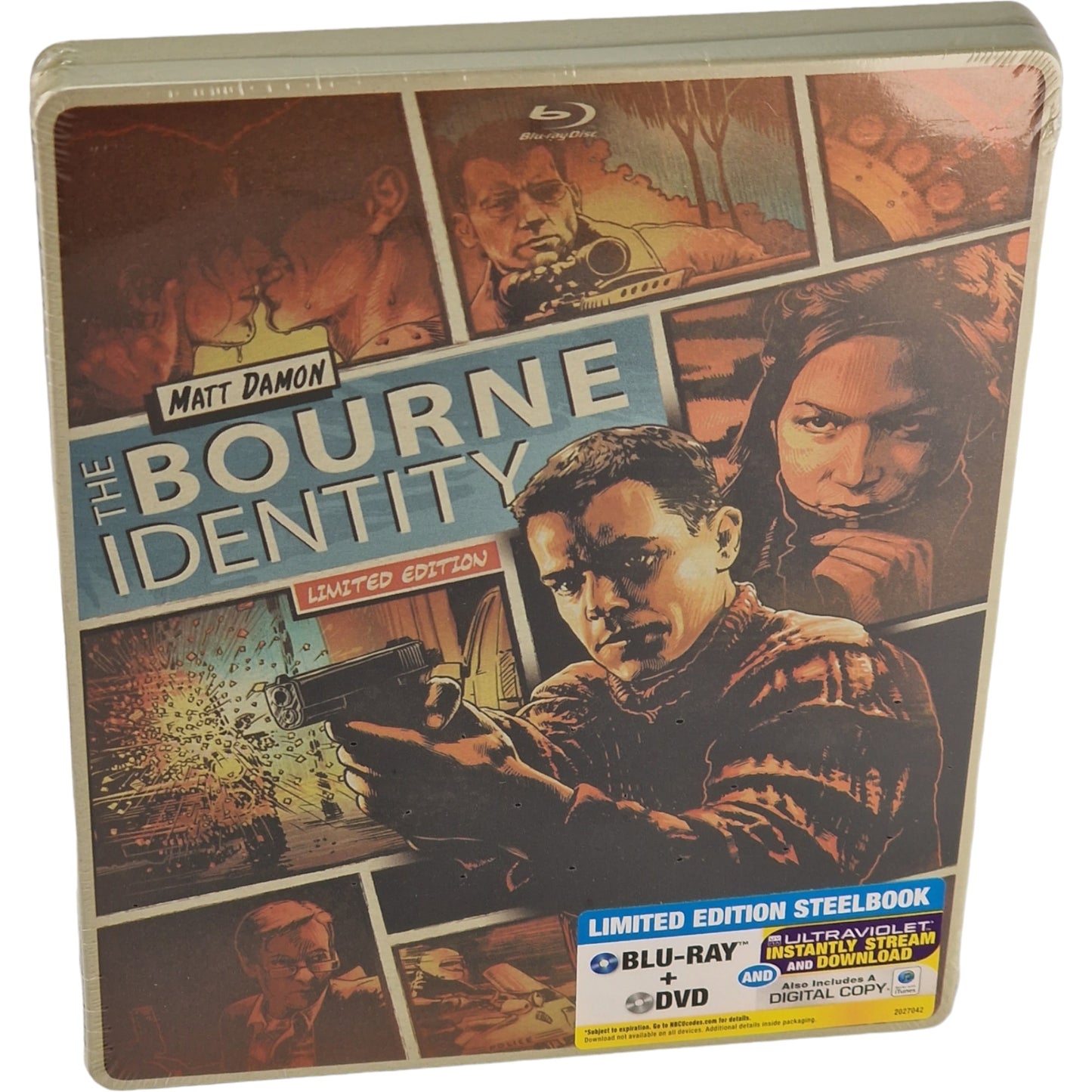 La Mémoire dans la peau [Jason Bourne] Blu-ray + DVD SteelBook Comic Book Zone A