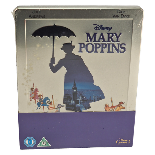 Mary Poppins Blu-ray SteelBook Débossé Disney Zavvi éditi Limitée 2014 Zone Libre