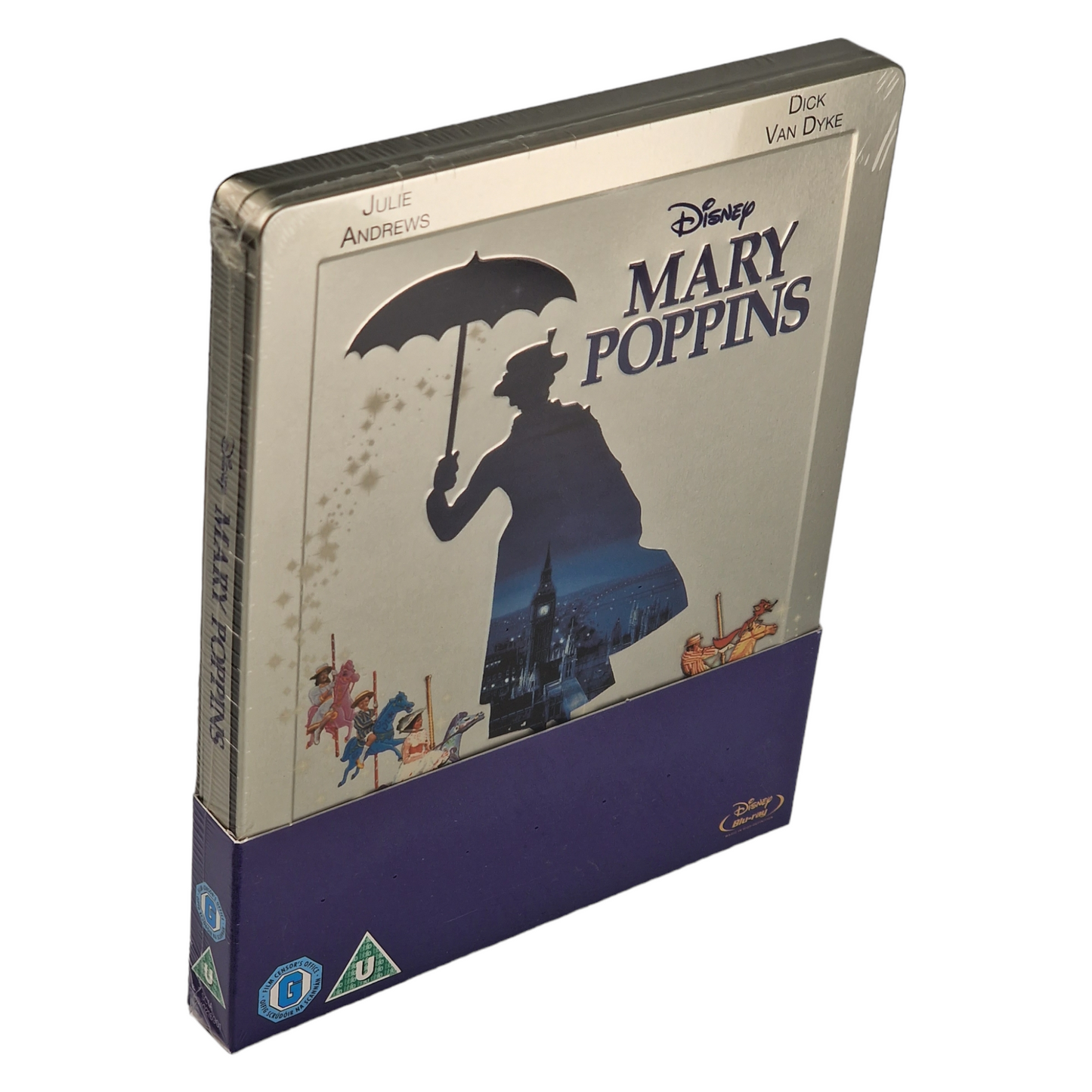 Mary Poppins Blu-ray SteelBook Débossé Disney Zavvi éditi Limitée 2014 Zone Libre