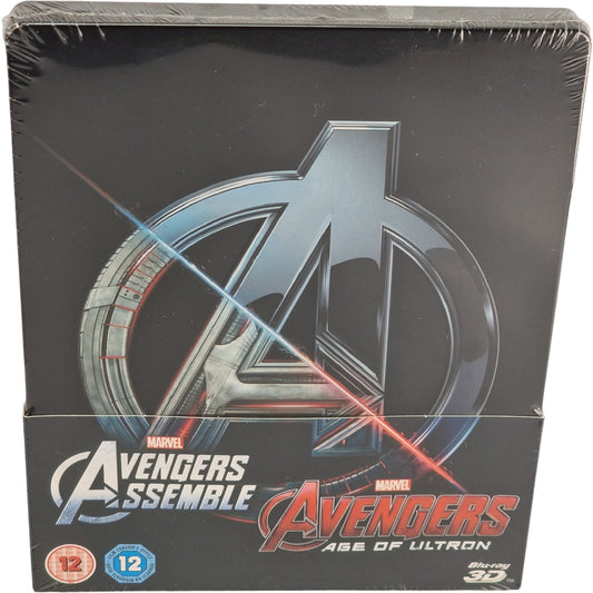 Avengers:[2 Films]Age of Ultron+Avengers Assemble Blu-ray SteelBook Zavvi Libre