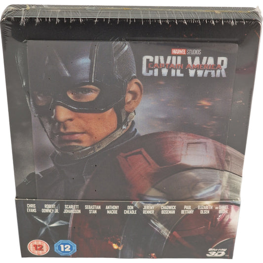 Captain America:Civil War Blu-ray 3D +2D SteelBook Zavvi Lenticulaire Zone Libre