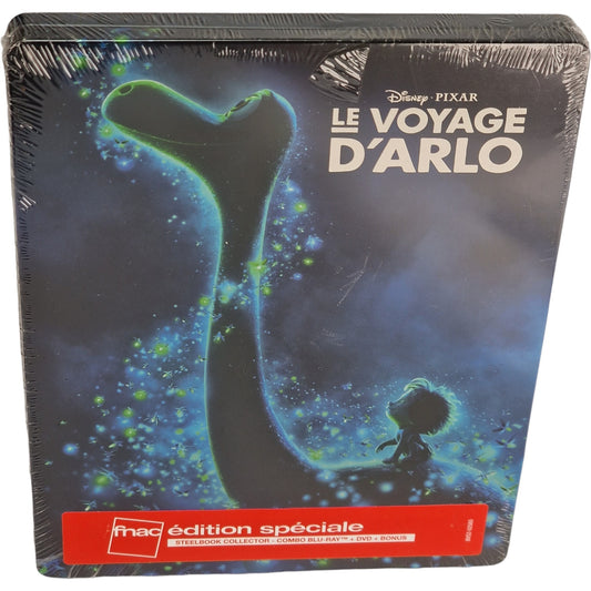 Le Voyage d'Arlo Steelbook Blu Ray +DVD The Good Dinosaur Disney Fnac 2017 B