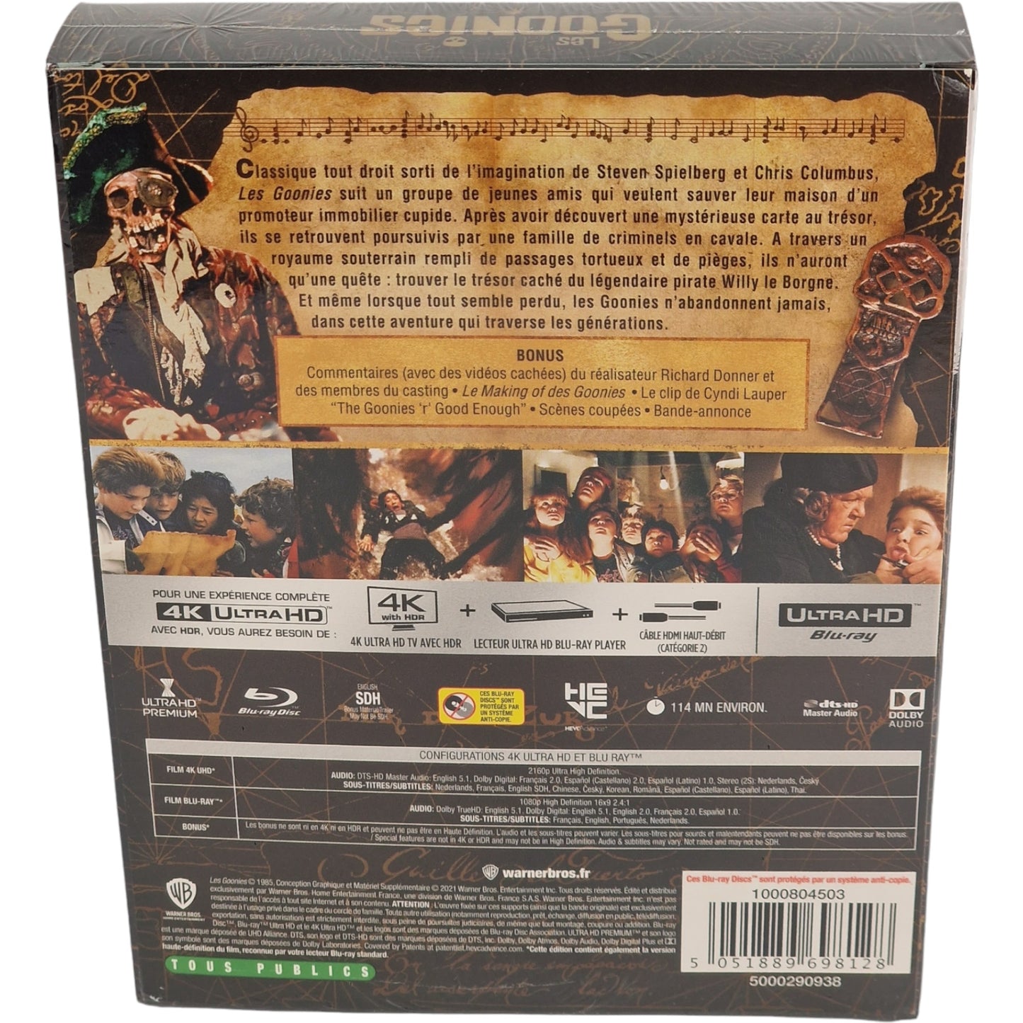 Les Goonies 4K Ultra HD Blu-ray + Blu-ray SteelBook Titans of Cult Region B