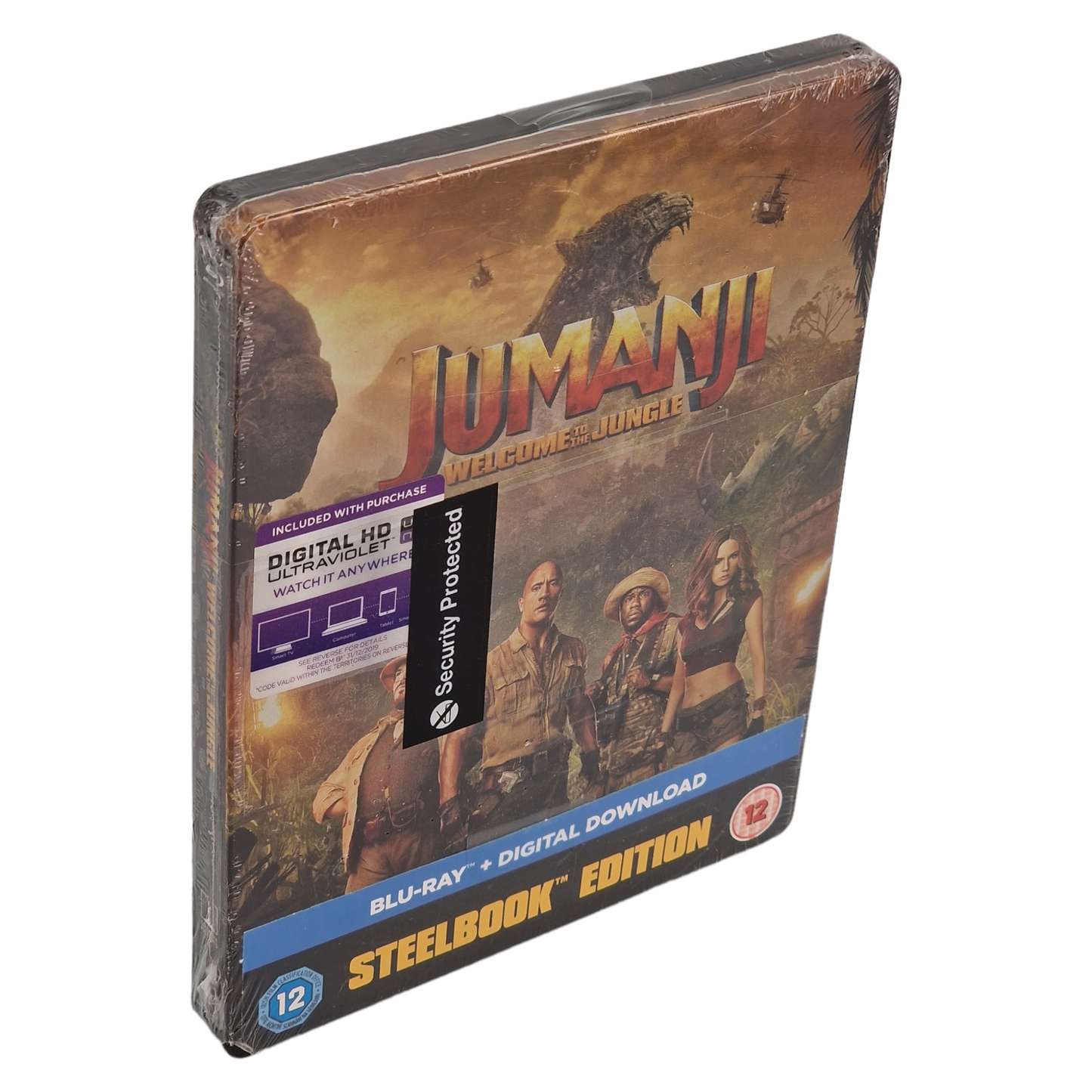 Jumanji Welcome To The Jungle  Blu-Ray Steelbook  Dwayne Johnson 2018 Region B