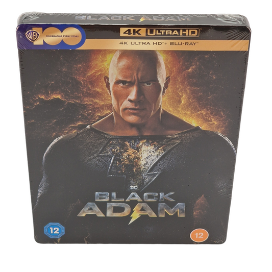 Black Adam  4K Ultra HD + Blu-Ray Steelbook  Dwayne Johnson 2023 Region B