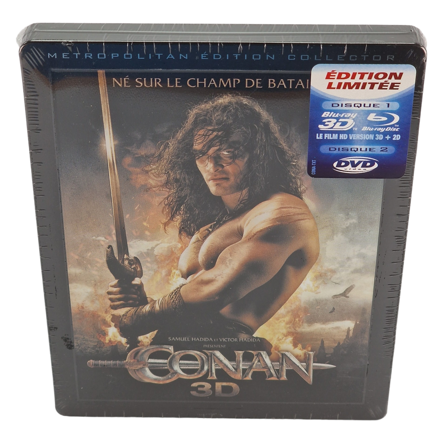 Conan le Barbare [3 Disques Blu-ray 3D + Blu-ray +DVD] SteelBook  2011 Region B