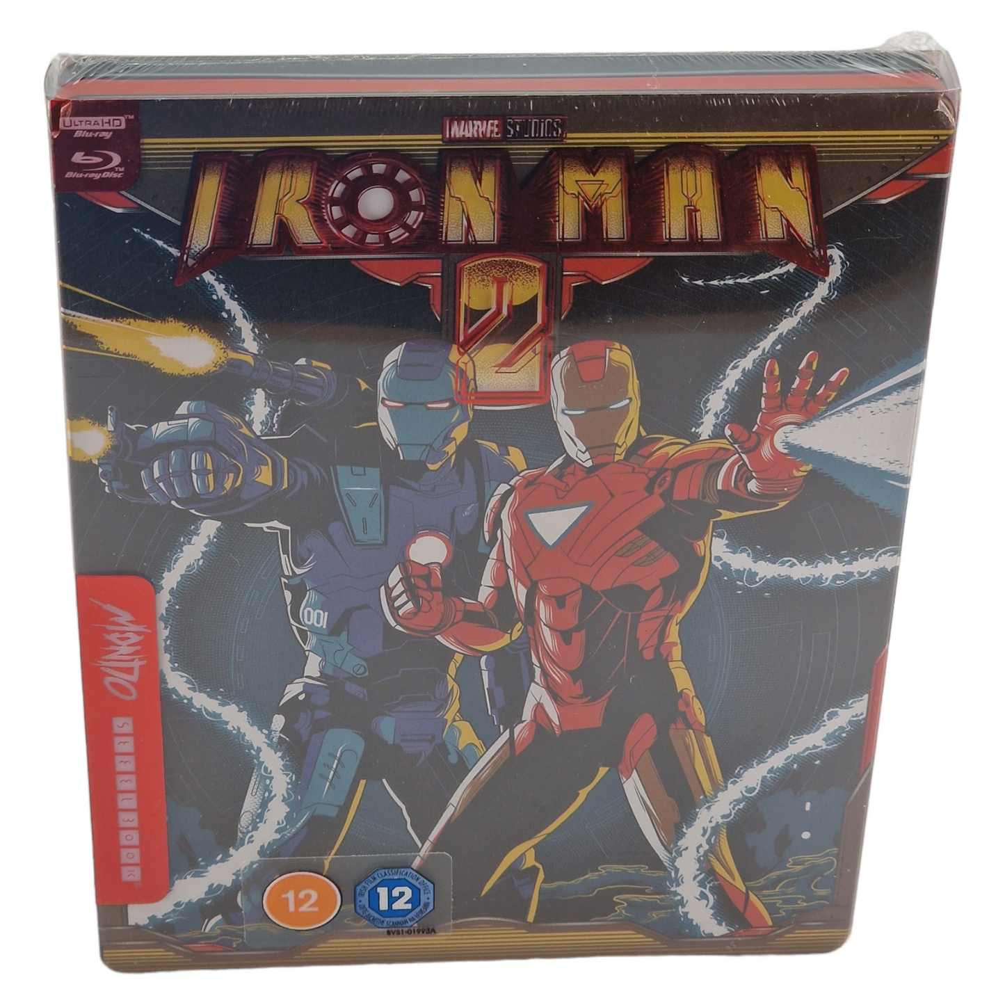 Iron Man 2 SteelBook 4K Ultra HD +Blu-ray Mondo X Robert Downey Jr. Zavvi Zone B