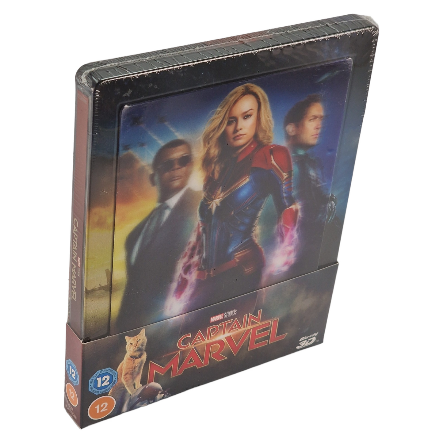 Captain Marvel Blu-ray 3D + Blu-ray SteelBook Lenticulaire Zavvi 2020 Zone Libre