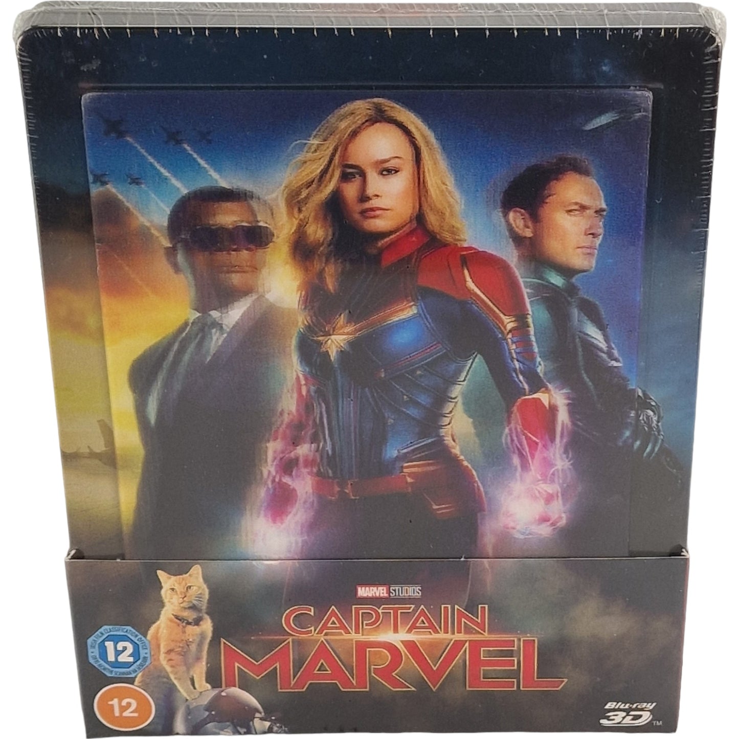 Captain Marvel Blu-ray 3D + Blu-ray SteelBook Lenticulaire Zavvi 2020 Zone Libre