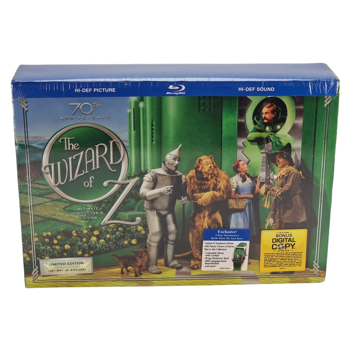 The Wizard of Oz Blu-ray Édition collector ultime du 70e anniversaire US Import Region Free