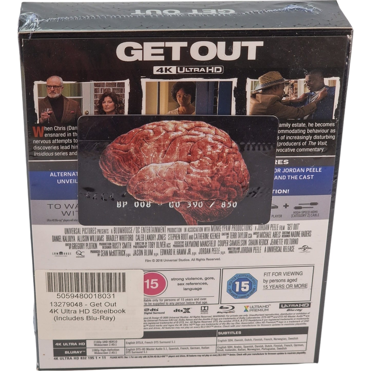 Get Out 4K Blu-ray Steelbook EverythingBlu édition Limitée 850  Zone Free  VF