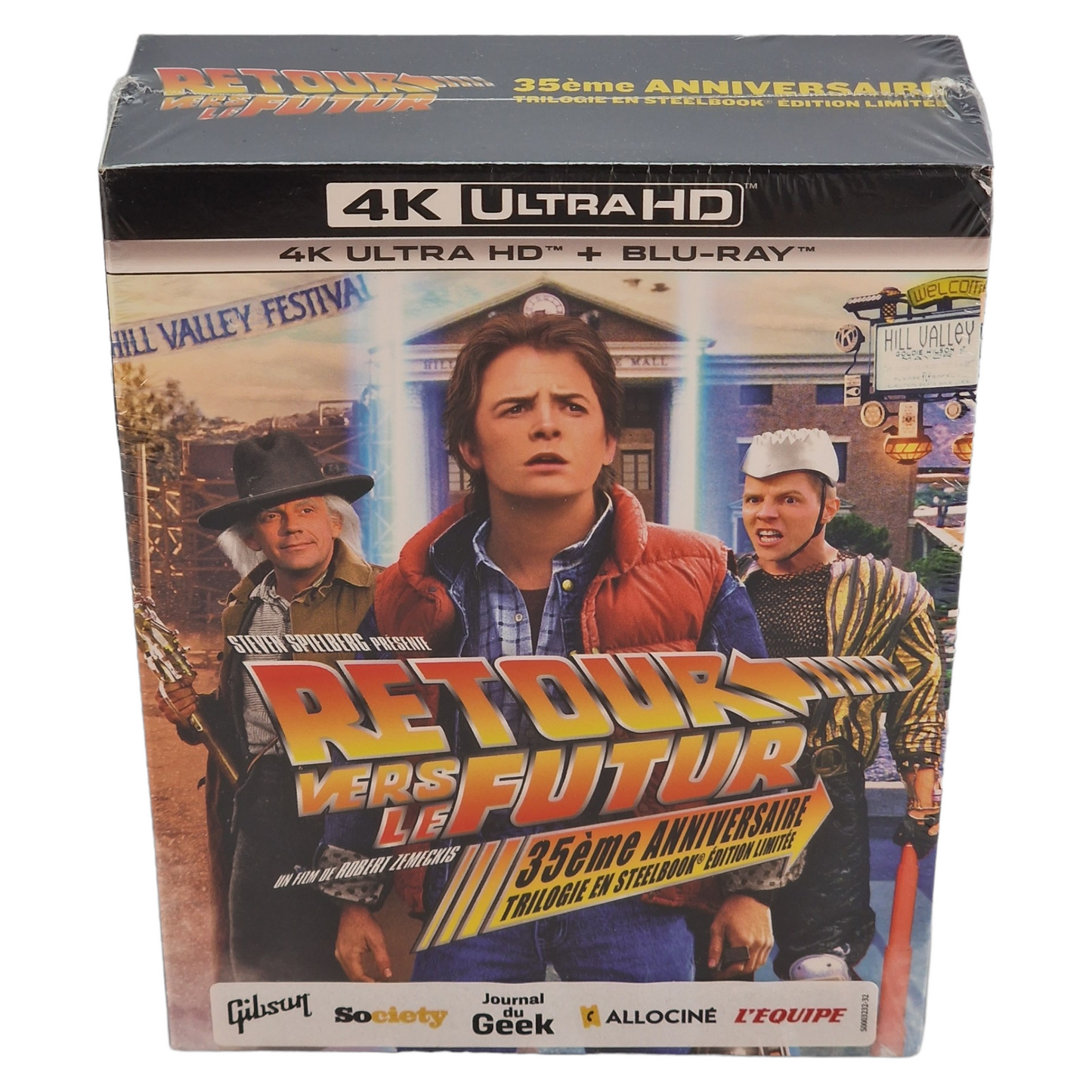 Retour vers Le Futur Trilogie 4K Blu-Ray SteelBook 35ème Anniversaire Zone 2