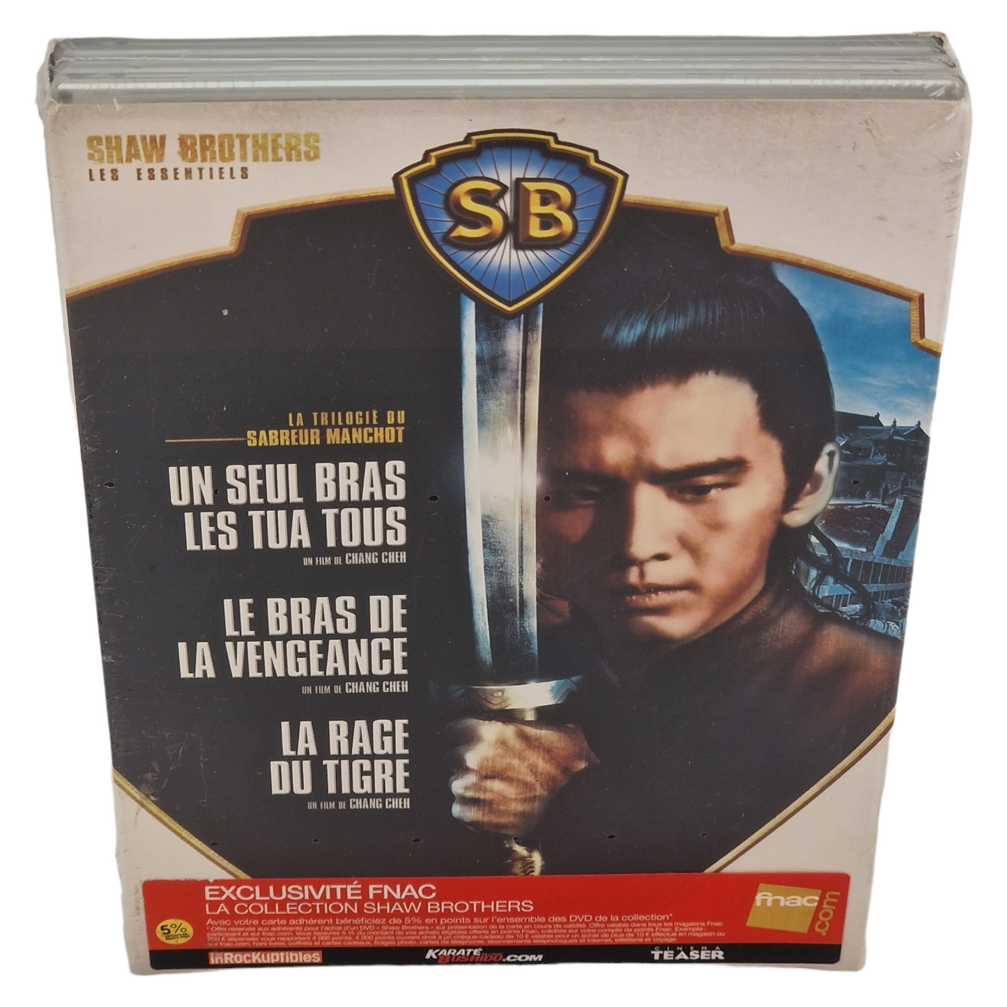 Le Sabreur manchot - La trilogie - Un seul bras les tua tous + Le bras de la vengeance + La rage du tigre - chang cheh