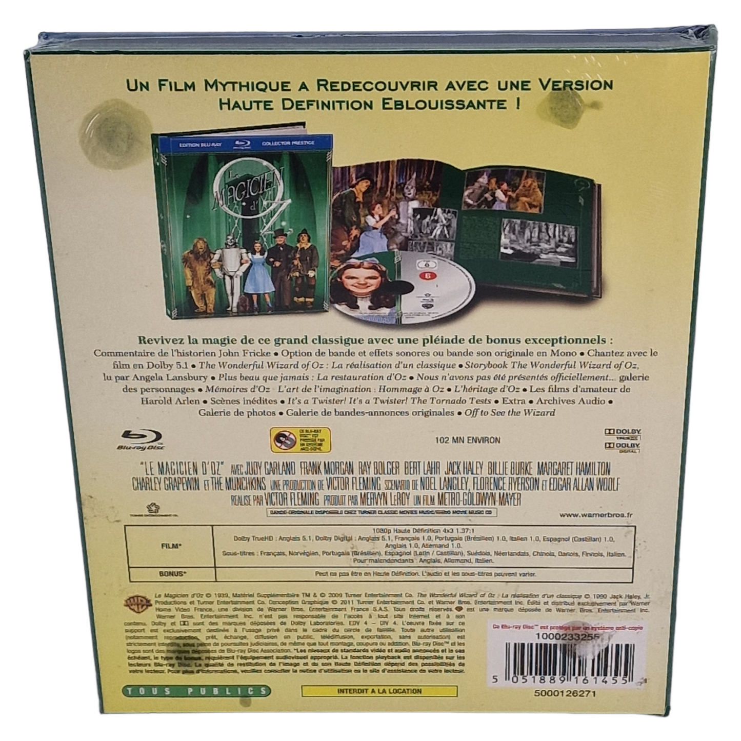 Le Magicien d'Oz -Édition Digipack Blu-ray Collector Prestige spéciale FNAC