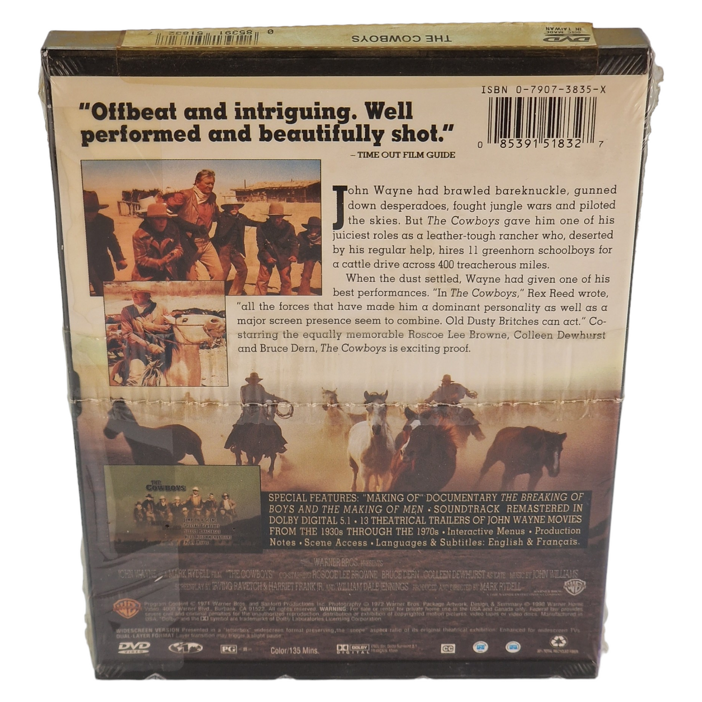 Les Cowboys 1972  DVD Étui à mousqueton US Import  VF  Région 1    1998 Neuf