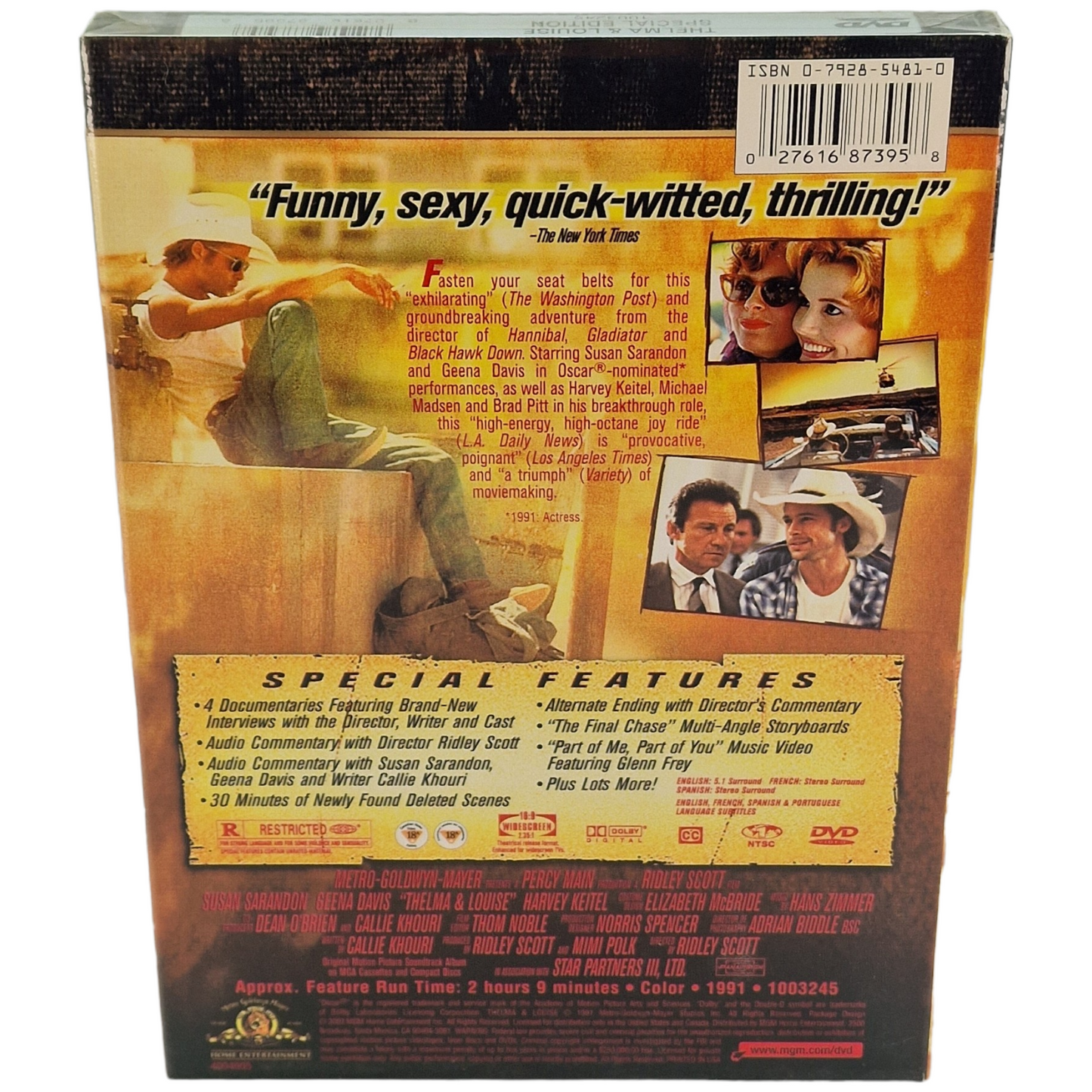 Thelma & Louise DVD US Import Édition spéciale Region A  VF