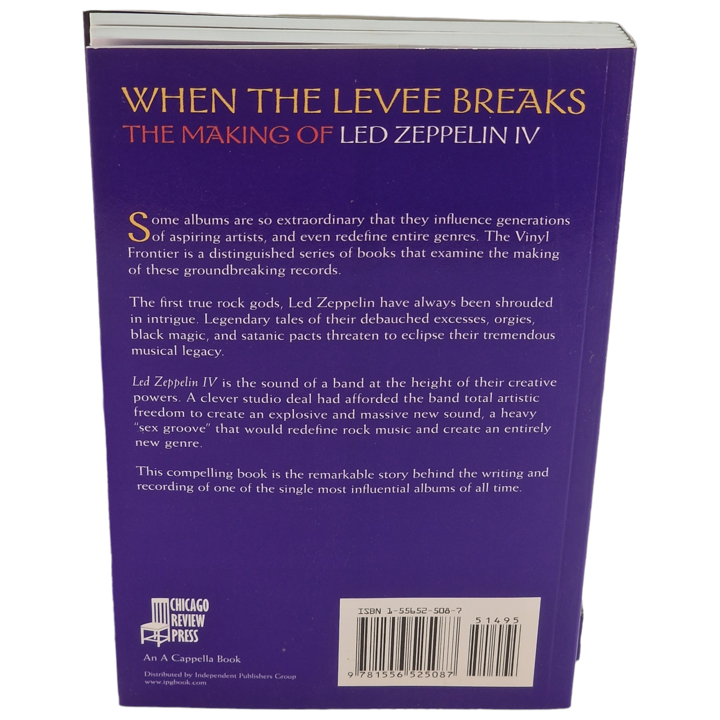 Livre When the Levee Breaks - L'élaboration de Led Zeppelin IV "Anglais"