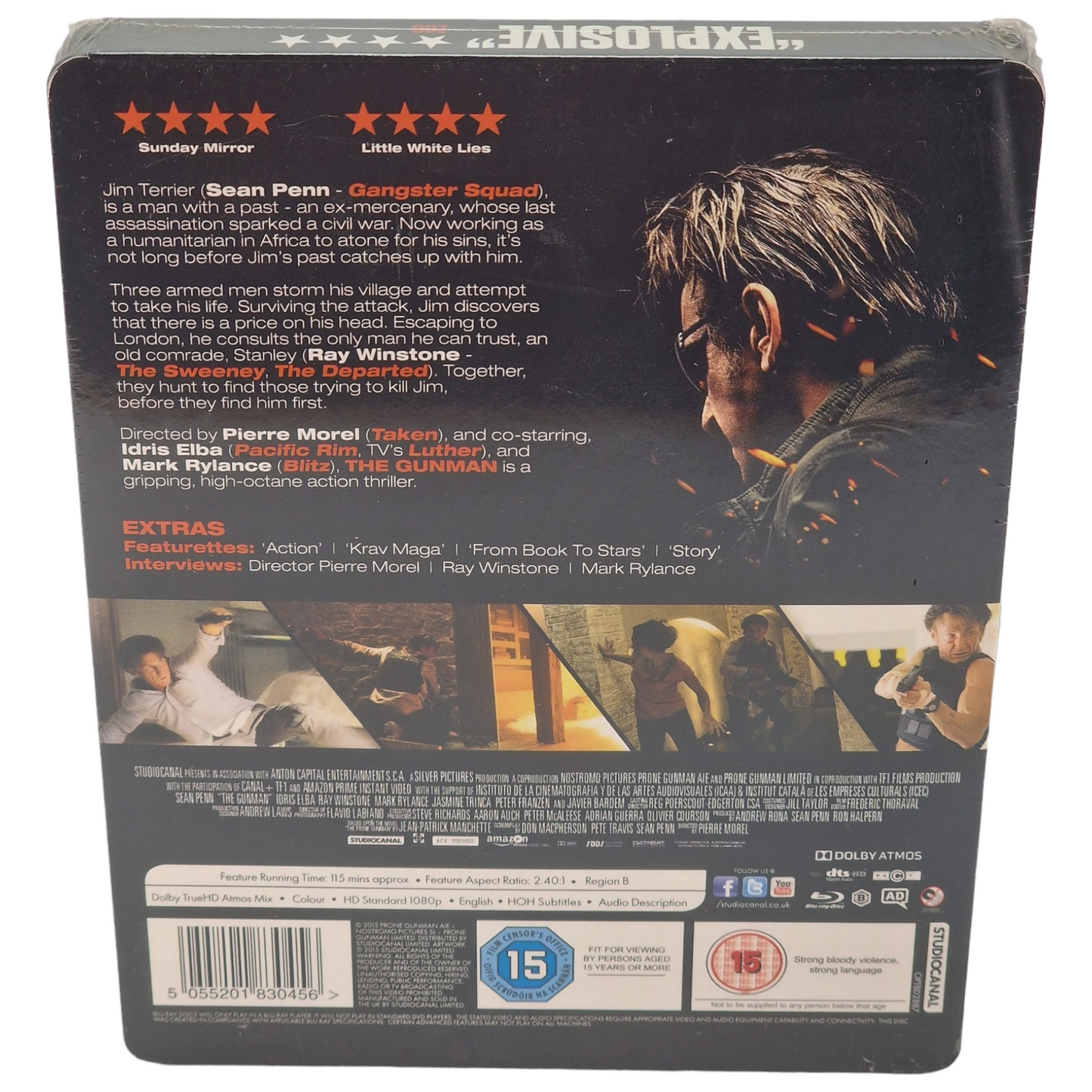 The Gunman Blu-ray Blu-ray Steelbook Zavvi Edition limitée à 1000 copies Zone B