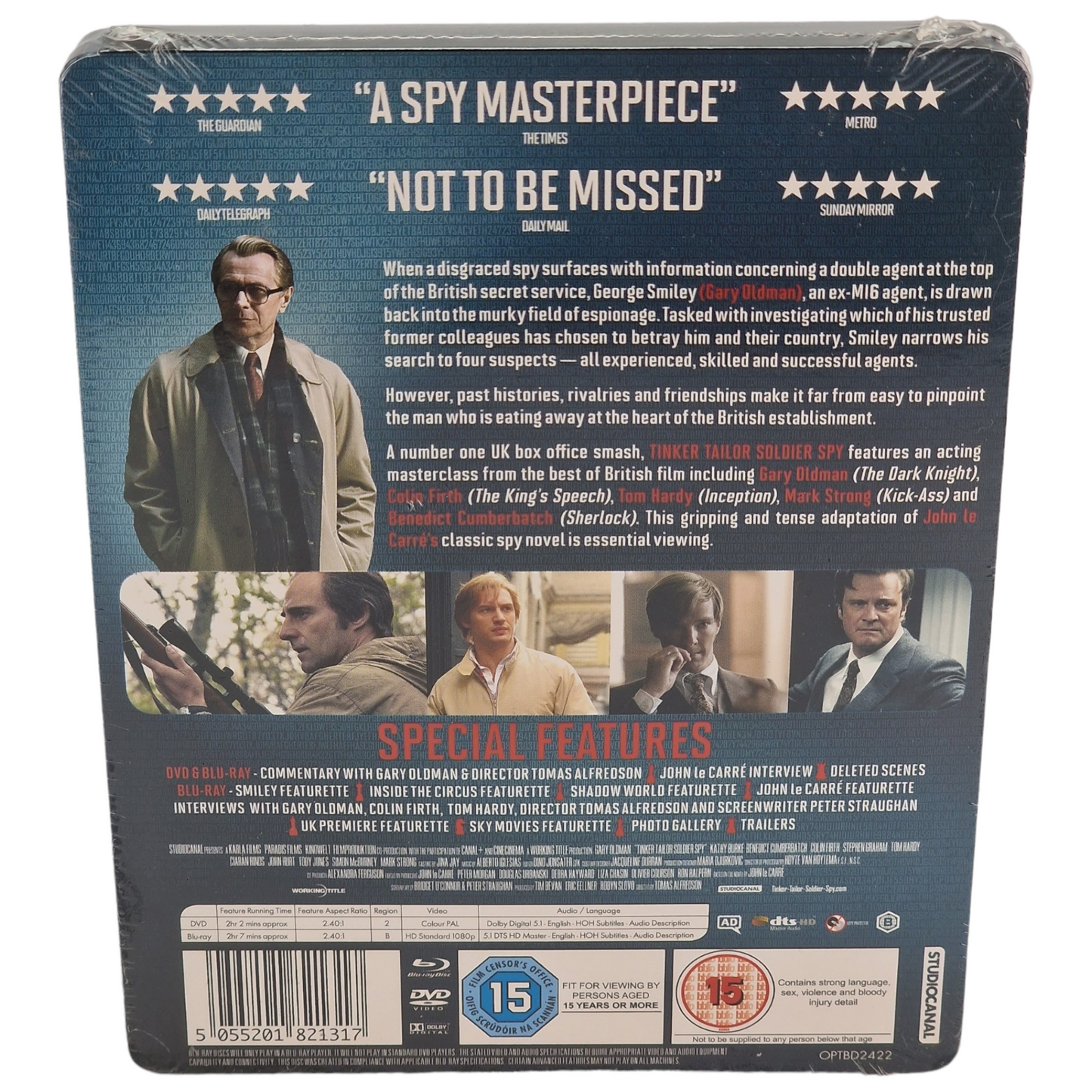 Tinker Tailor Soldier Spy Blu-ray Steelbook Zavvi Edition limitée Zone B VO