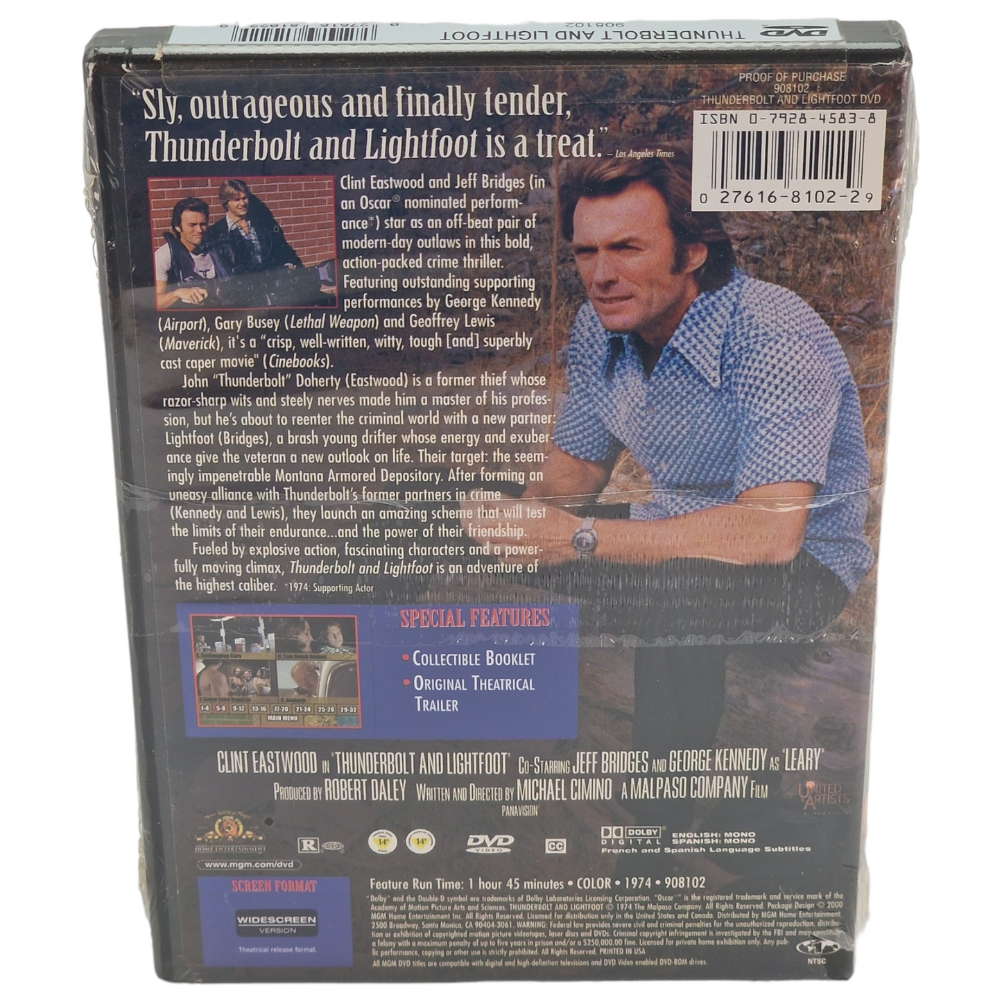 Le Canardeur - Thunderbolt And Lightfoot DVD US Import 2000 Zone  1   VO/STFR