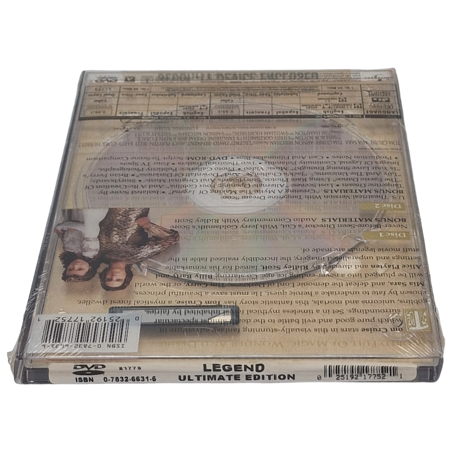 Legend DVD DigiPack / Édition Ultime US Import 2002 Zone  1