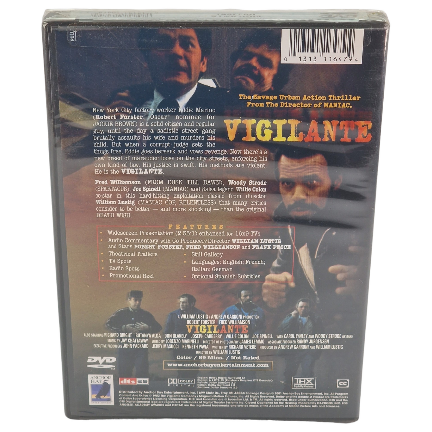 Vigilante DVD  Region 1 Director's Cut   2002  Fr  Neuf