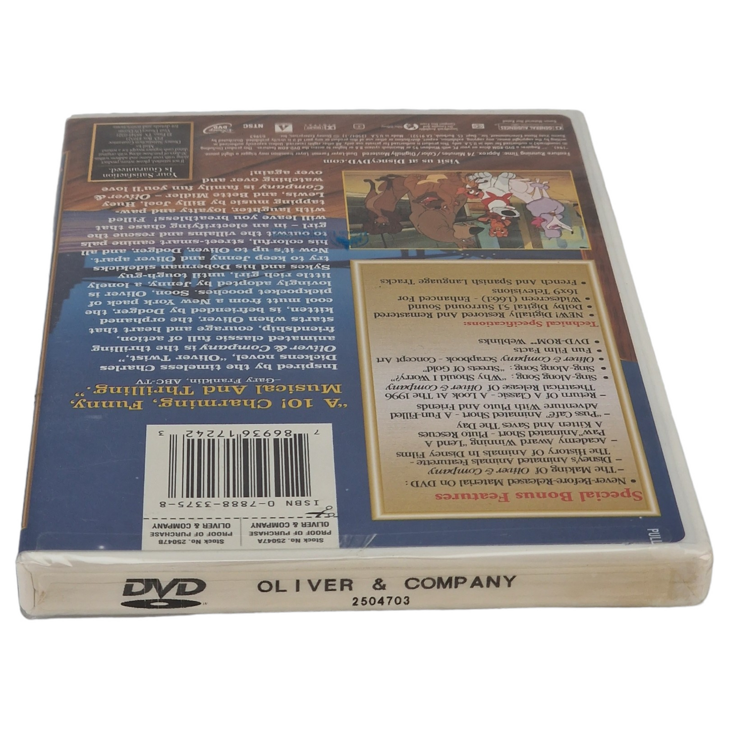 Oliver & Company DVD Édition limitée VF Import US Région 1 -  2002 Neuf