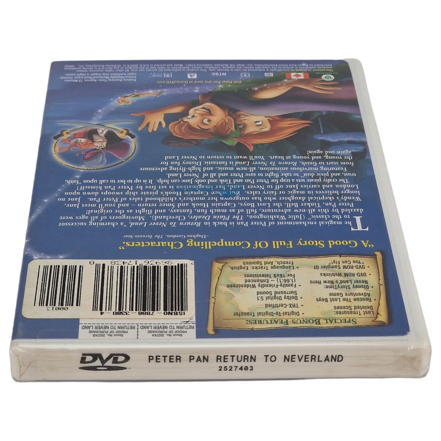 Peter Pan 2 : Retour au Pays imaginaire DVD Édition limitée VF Import US Région 1 -  2002 Neuf