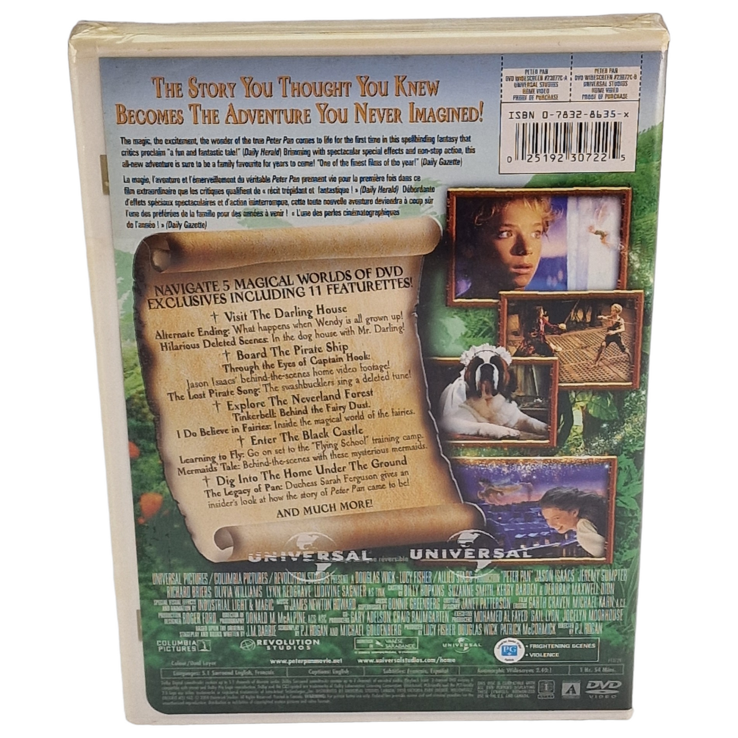 Peter Pan DVD édition limitée VF Import US Région 1 -  2004 Neuf