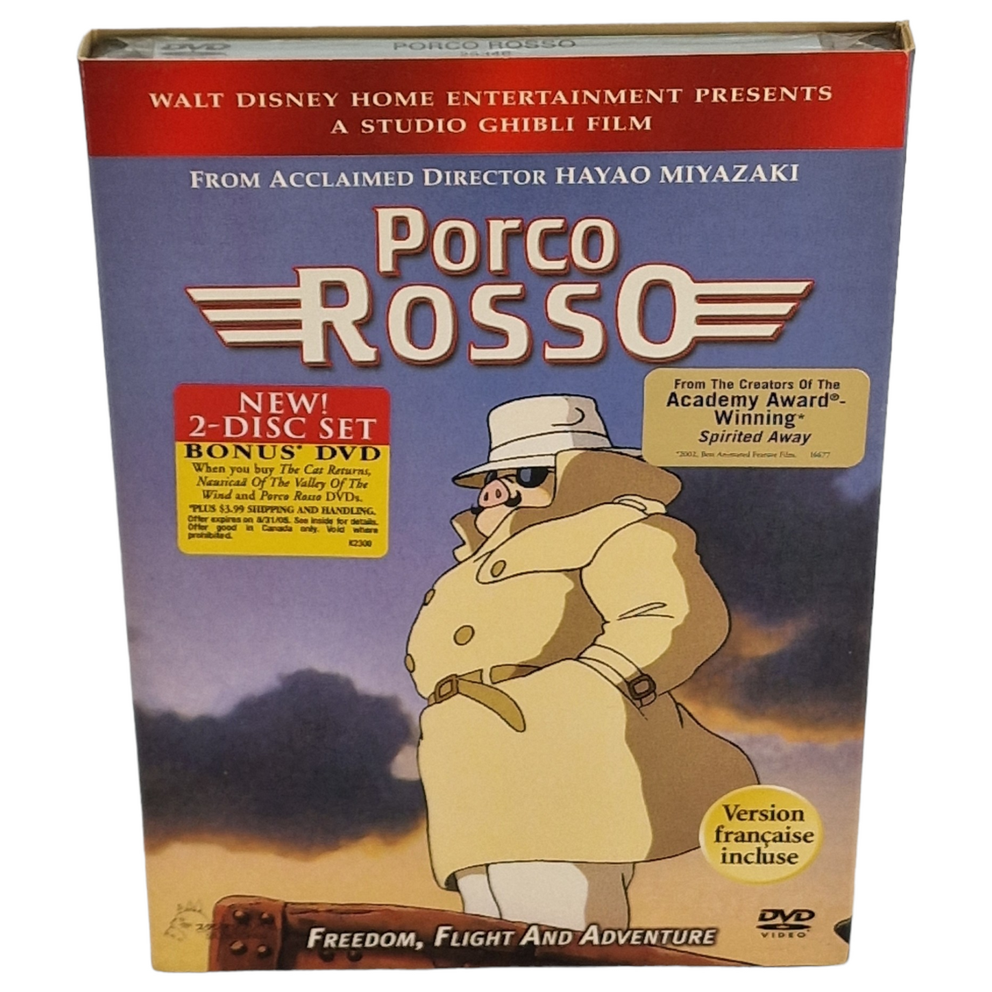 Porco Rosso DVD VF Import US Région 1 -  2005 Neuf