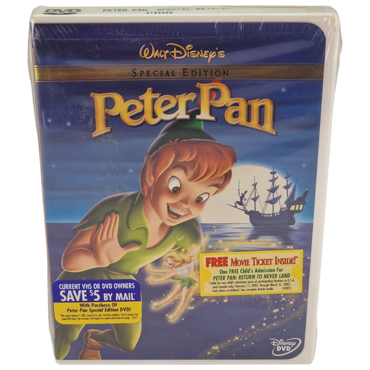 Peter Pan DVD édition limitée VF Import US Région 1 -  1999 Neuf