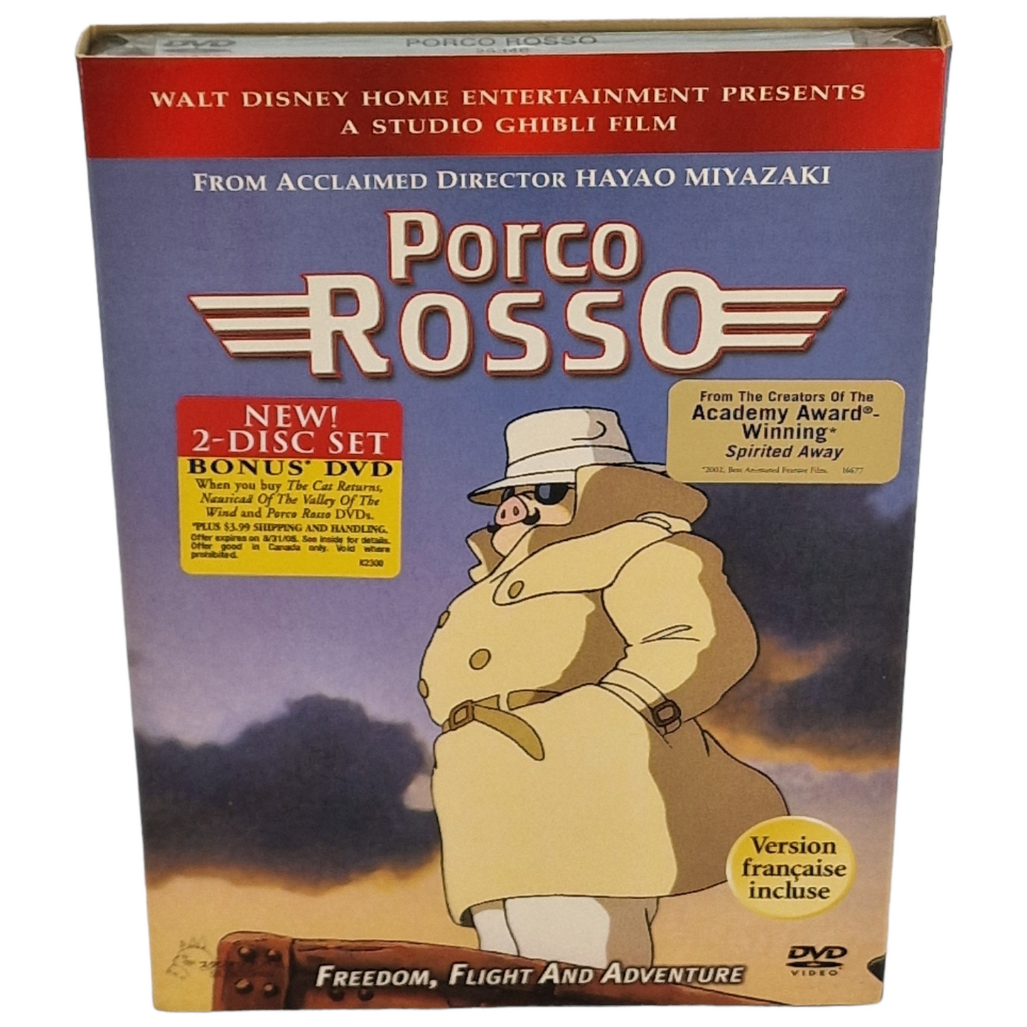 Porco Rosso DVD VF Import US Région 1 -  2005 Neuf