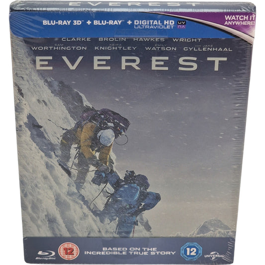 Everest 3D Blu-ray SteelBook UK 2016  Region Free___ VF