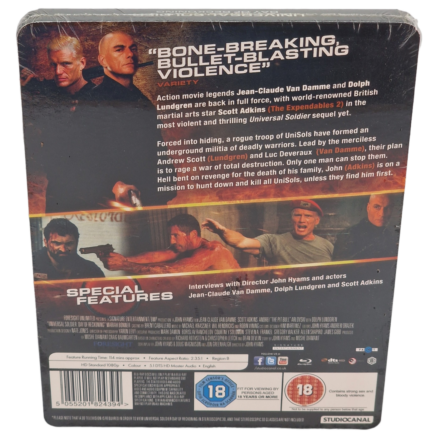 Universal Soldier: Day of Reckoning 3D Blu-ray Steelbook Region B___ VO